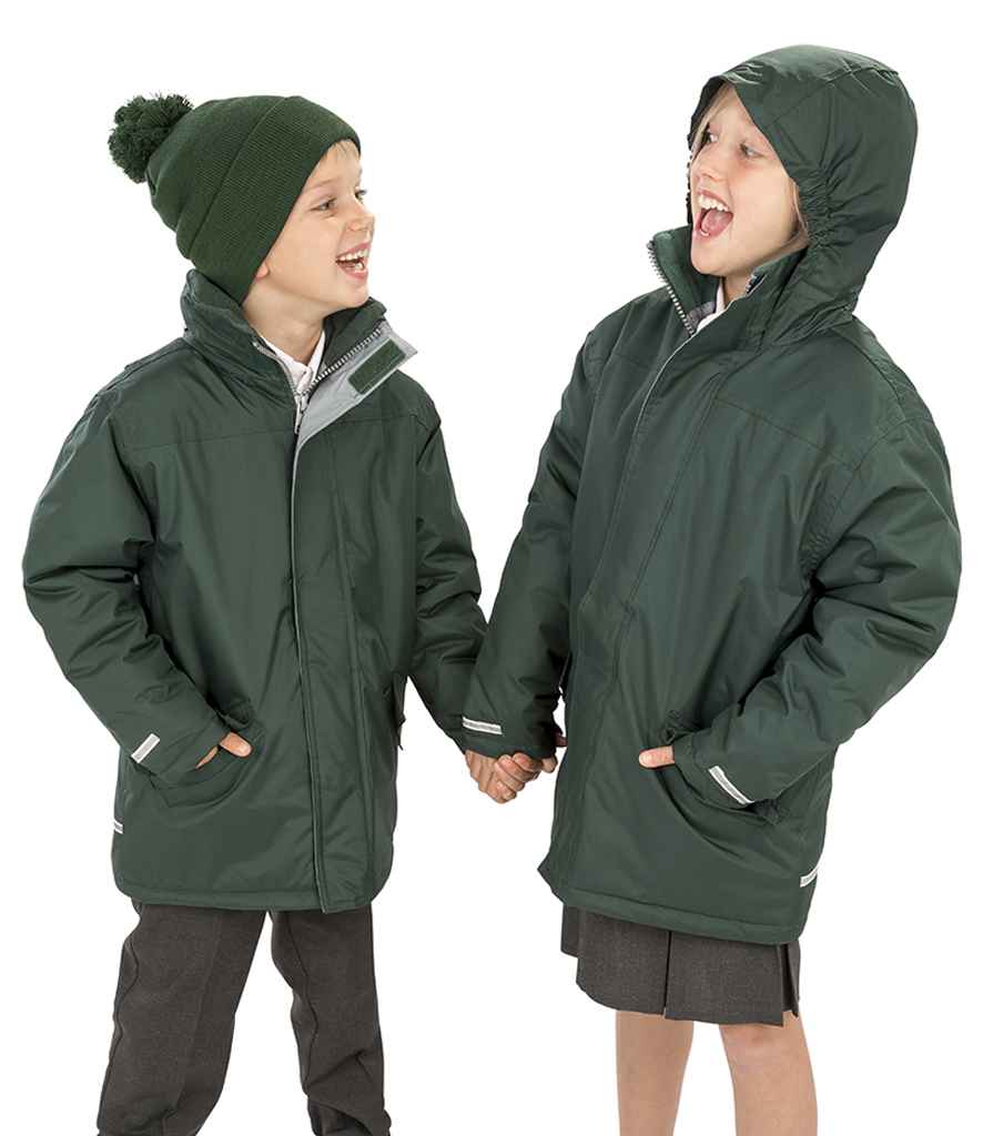 Result Core Kids Winter Parka Jacket - Bottle Green