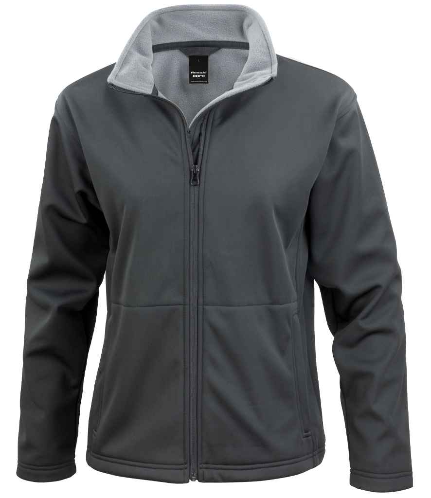Result Core Ladies Soft Shell Jacket - Black