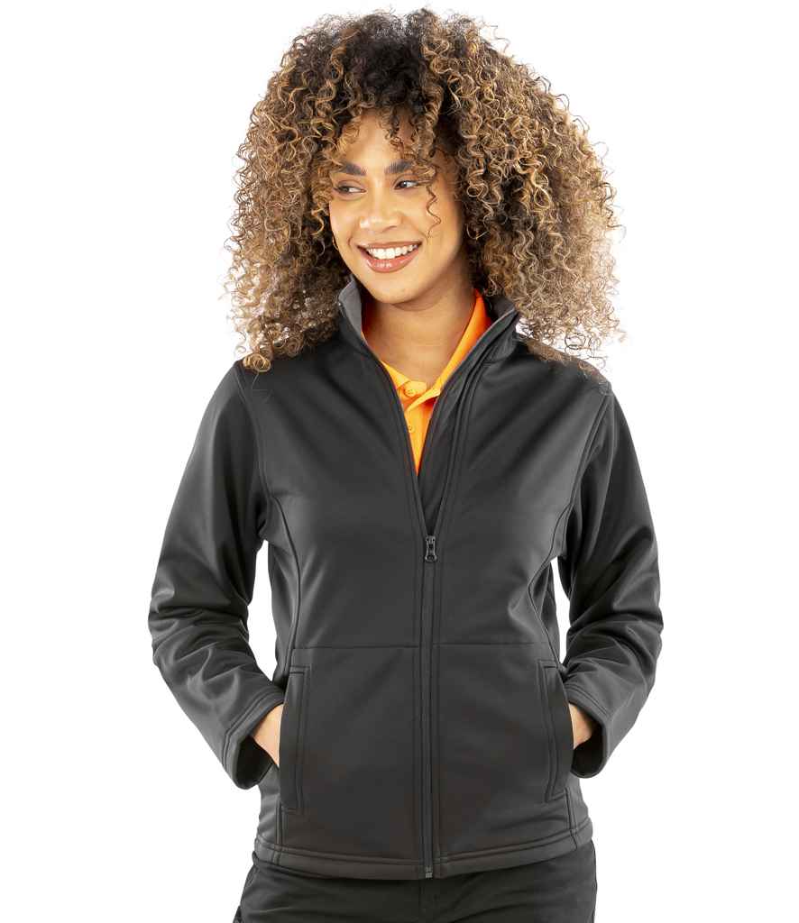 Result Core Ladies Soft Shell Jacket - Black