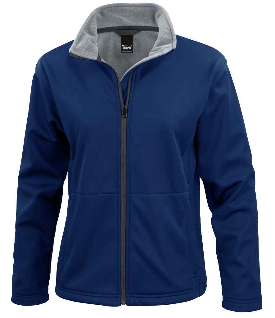 Result Core Ladies Soft Shell Jacket - Navy