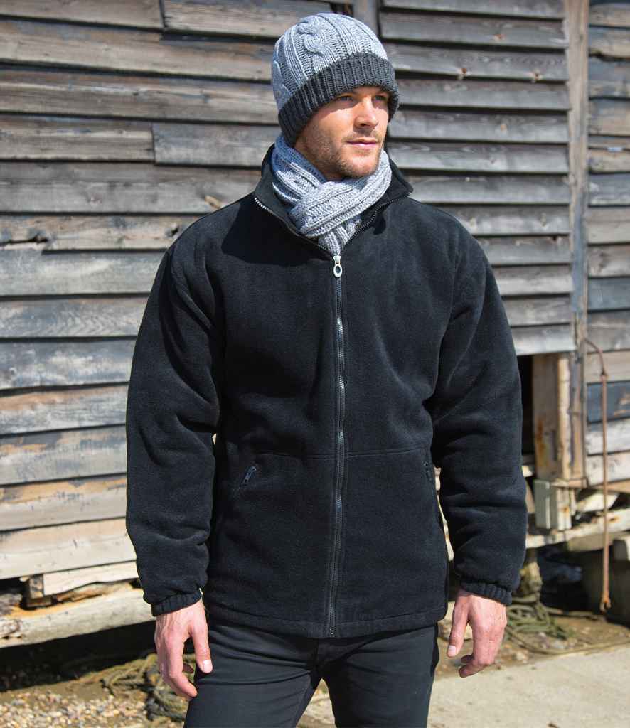 Result Core Polartherm™ Quilted Winter Fleece Jacket - Black