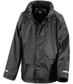 Result Core Kids Waterproof Rain Suit - Black
