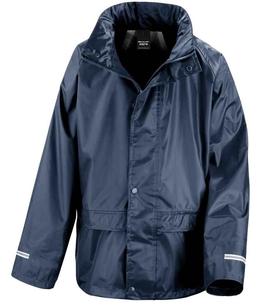 Result Core Kids Waterproof Rain Suit - Navy