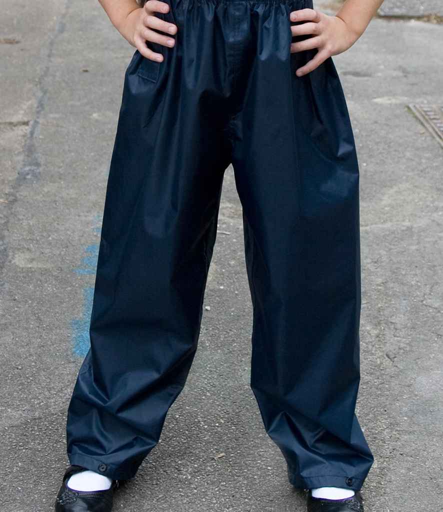 Result Core Kids Waterproof Overtrousers - Navy