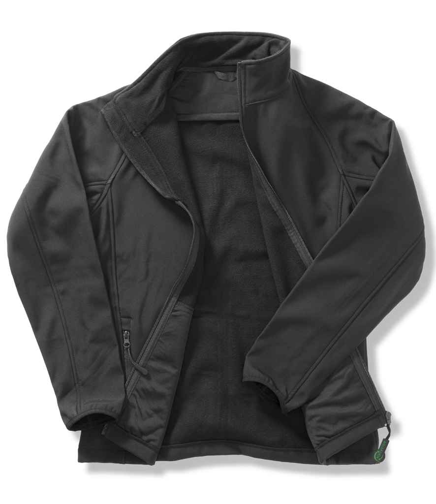 Result Recycled Ladies Printable Soft Shell Jacket - Black/Black