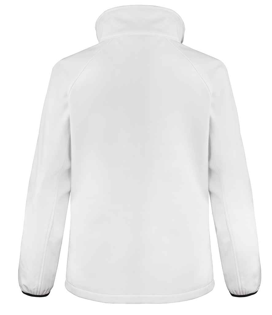 Result Recycled Ladies Printable Soft Shell Jacket - White/Black