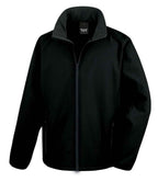 Result Recycled Printable Soft Shell Jacket - Black/Black