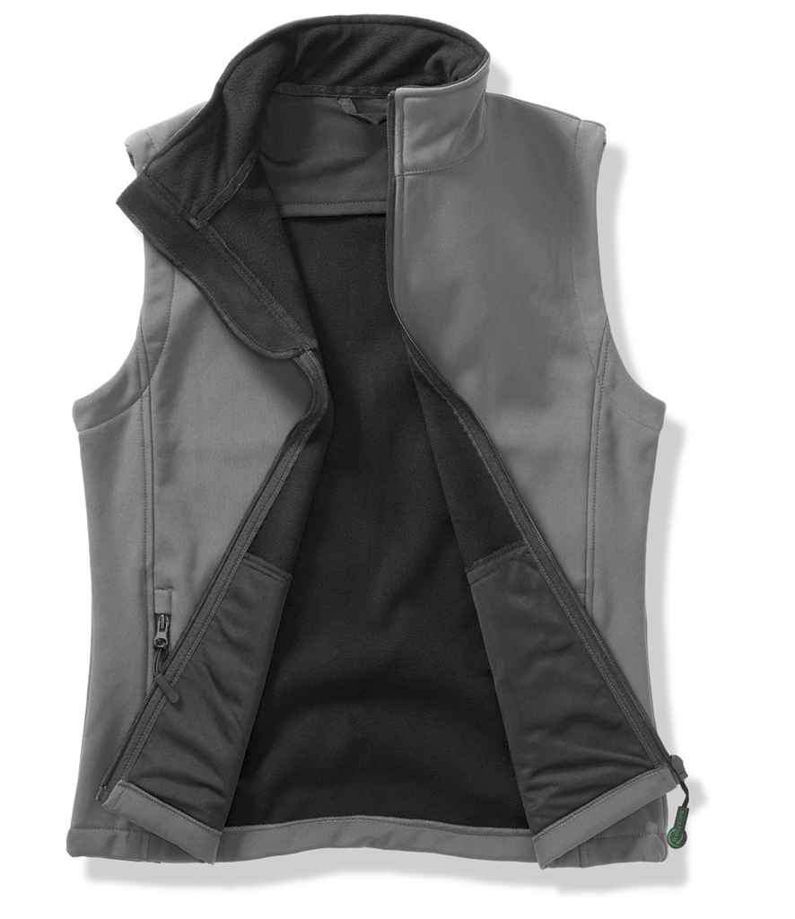 Result Recycled Printable Soft Shell Bodywarmer - Charcoal/Black