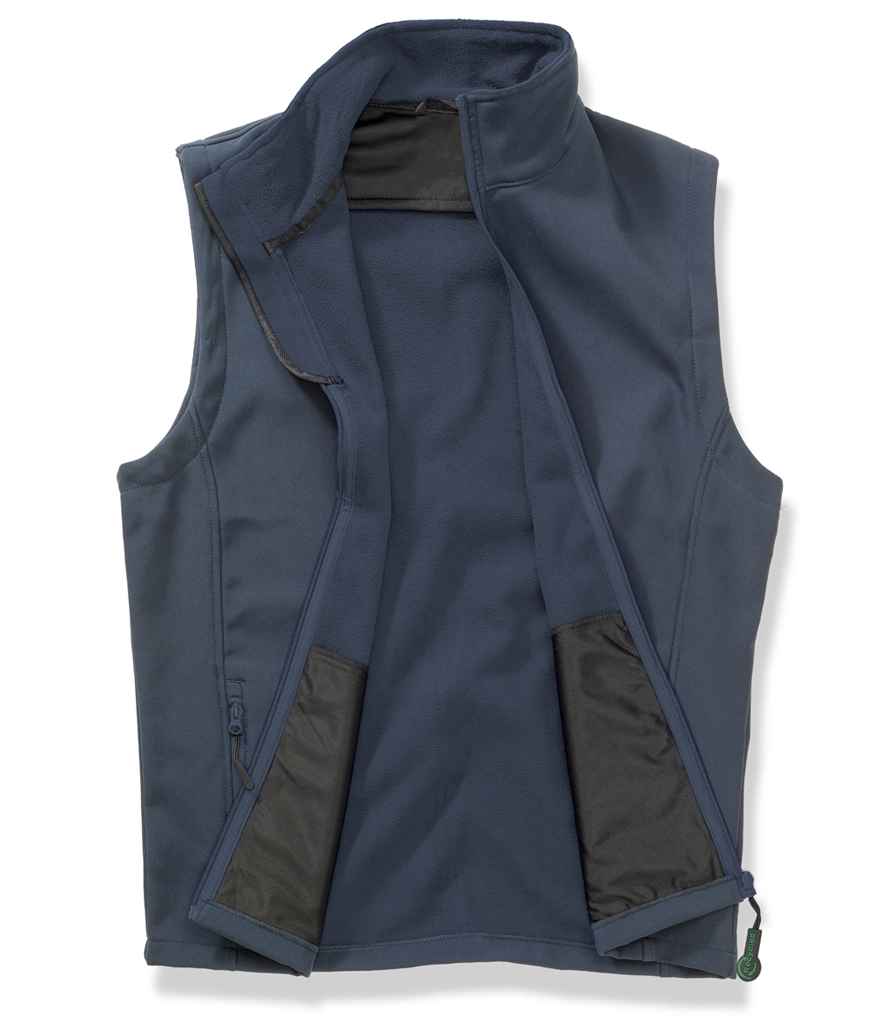 Result Recycled Printable Soft Shell Bodywarmer - Navy/Navy
