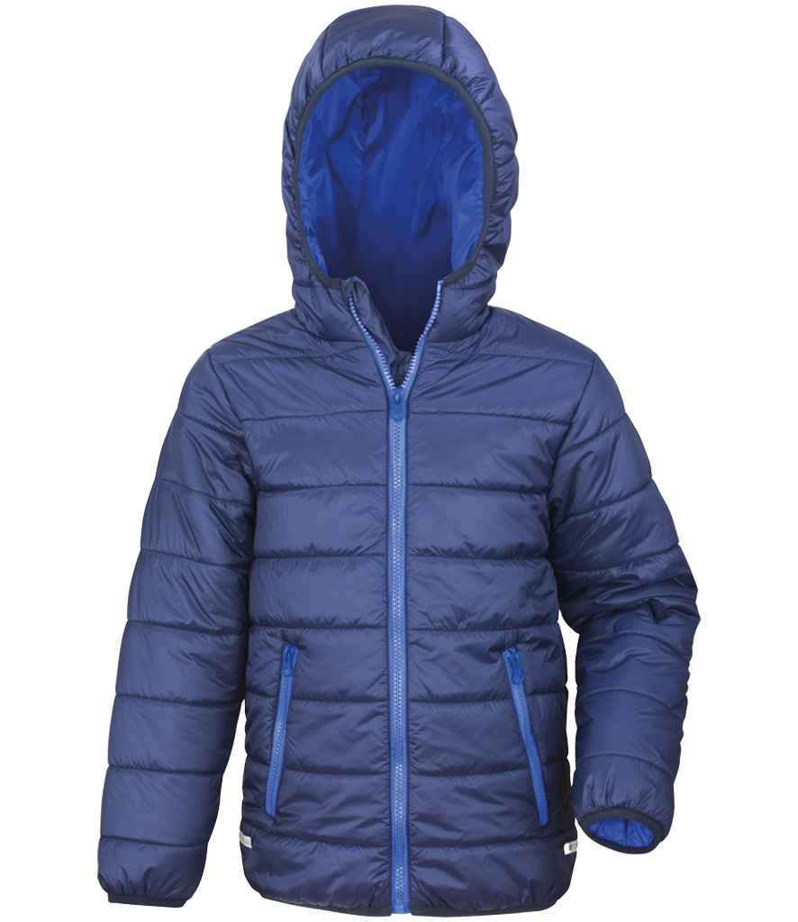 Result Core Kids Padded Jacket - Navy/Royal Blue