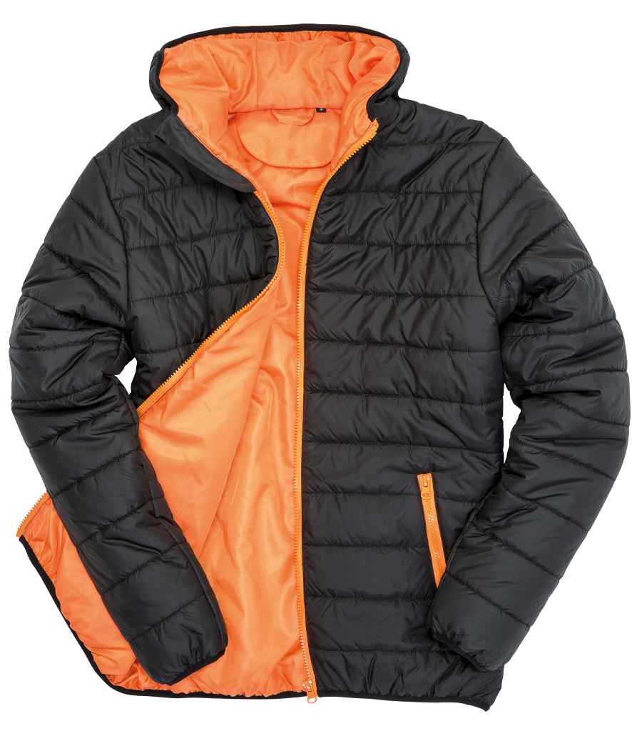 Result Core Soft Padded Jacket - Black/Orange