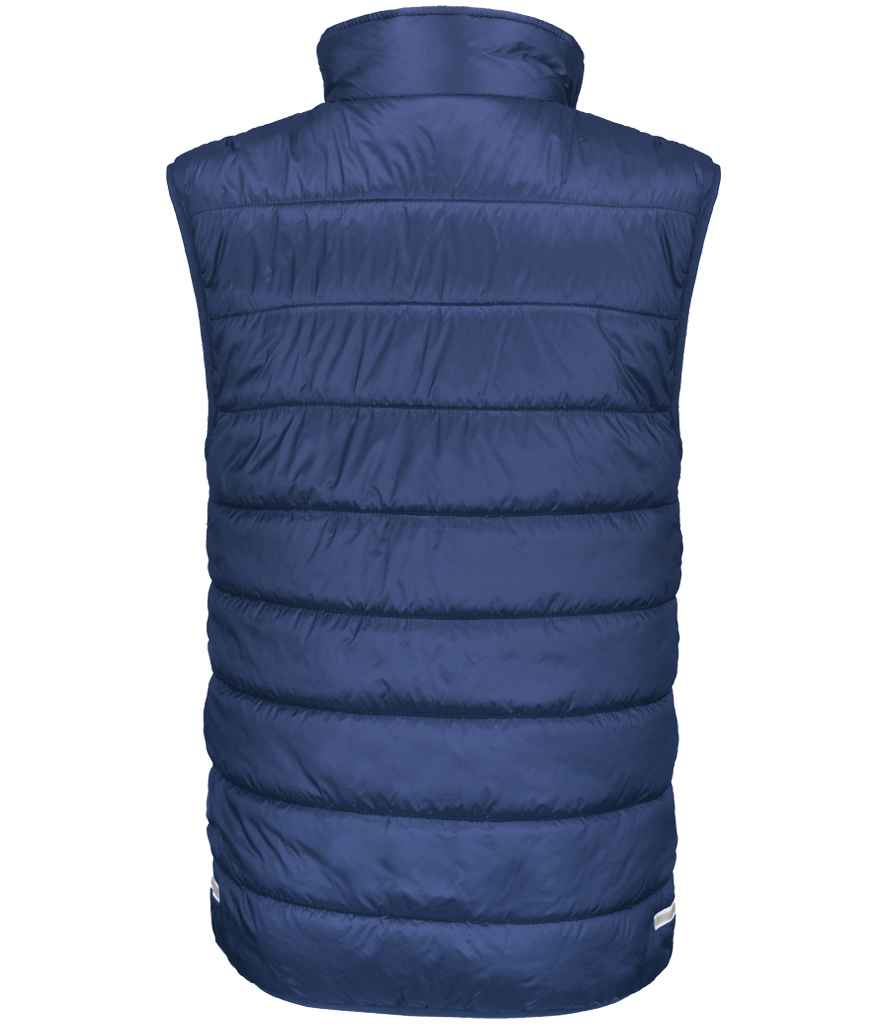 Result Core Kids Padded Bodywarmer - Navy/Lime Green