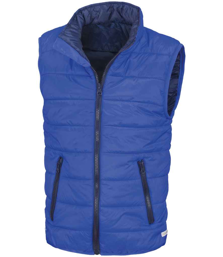Result Core Kids Padded Bodywarmer - Royal Blue/Navy
