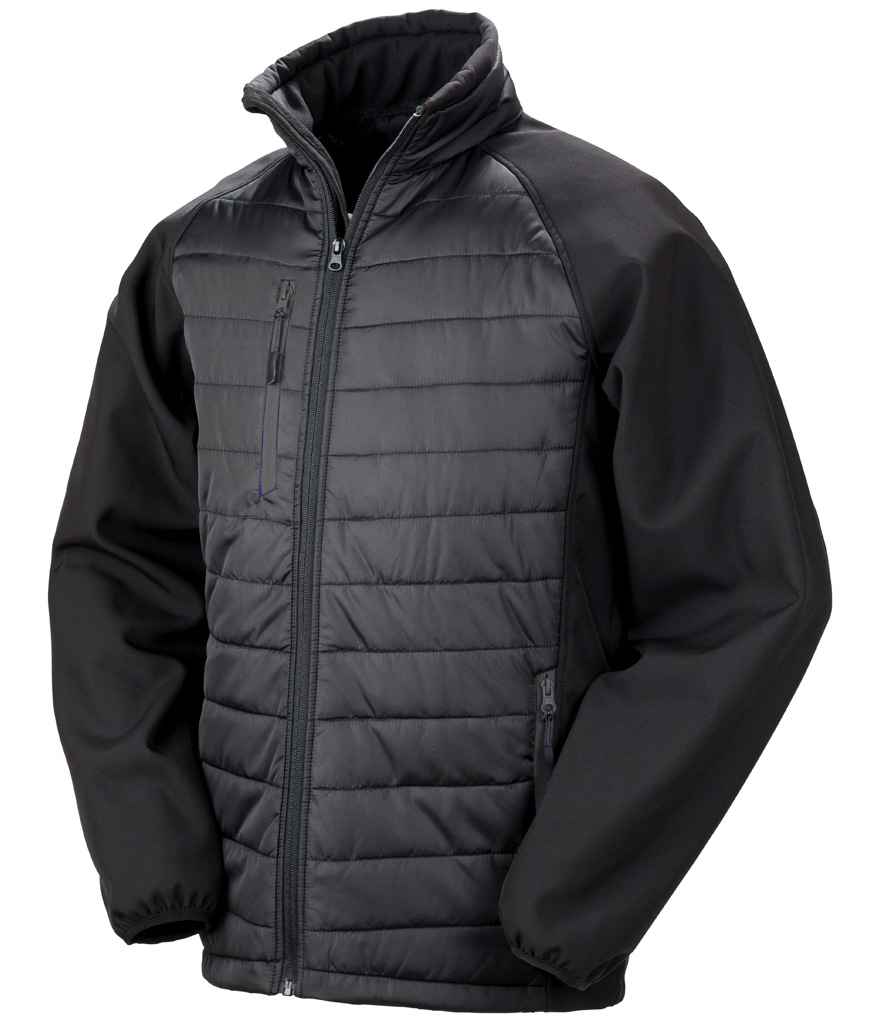 Result Recycled Compass Padded Jacket - Black/Black