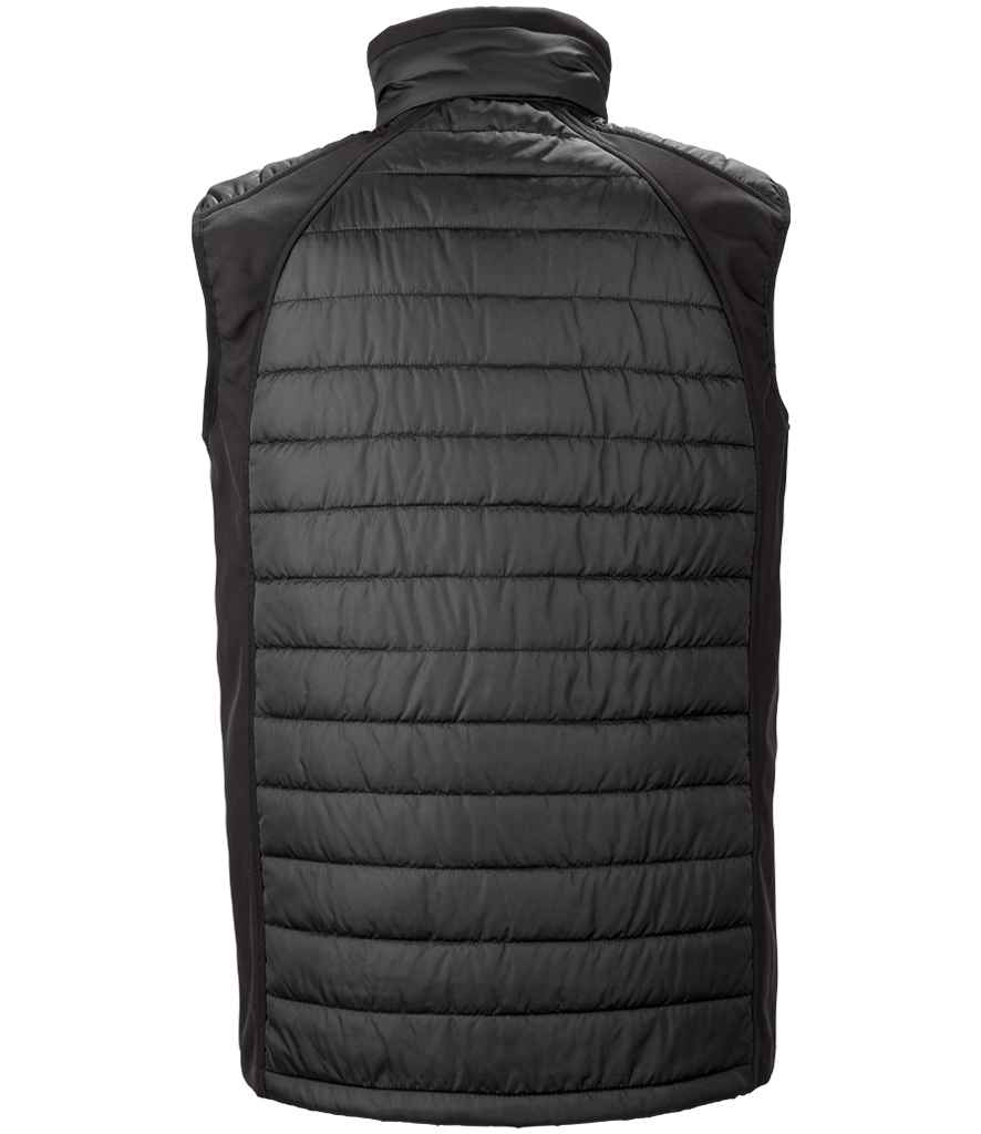 Result Recycled Compass Padded Gilet - Black/Grey