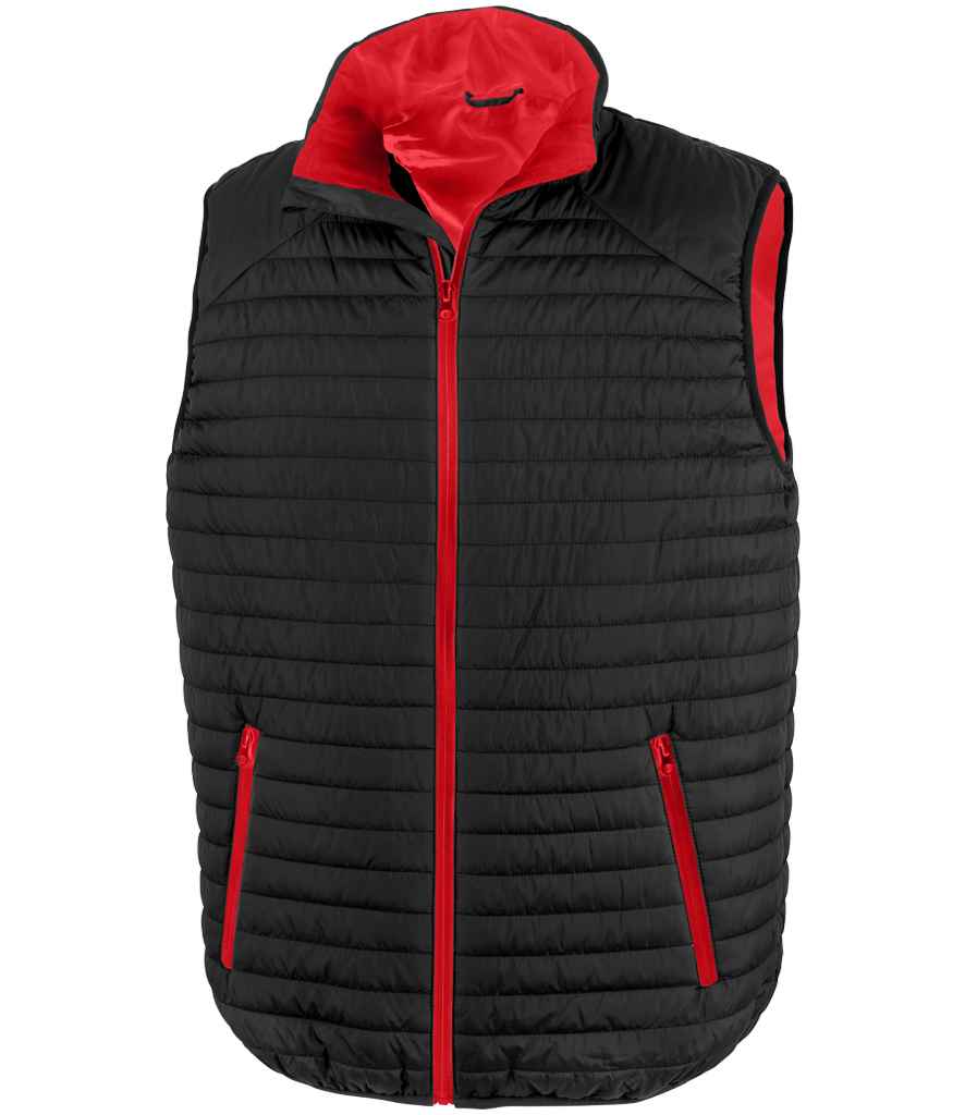Result Recycled Thermoquilt Gilet - Black/Red