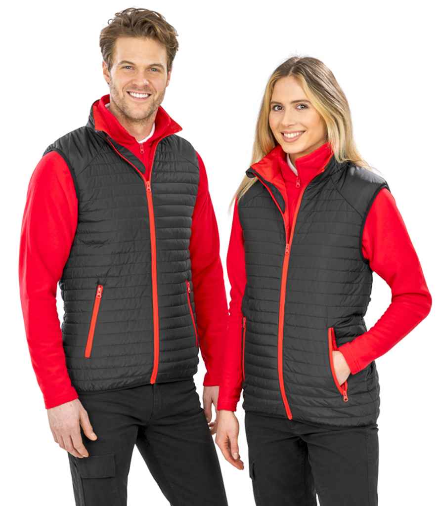 Result Recycled Thermoquilt Gilet - Black/Red