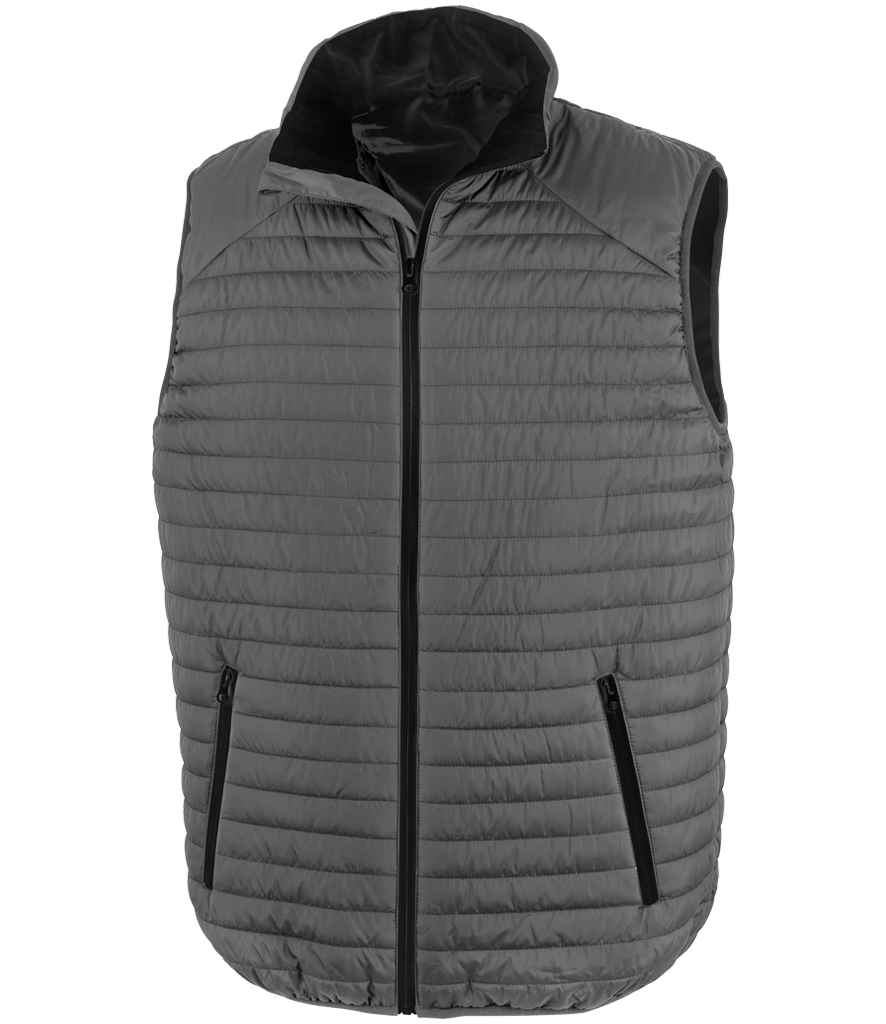 Result Recycled Thermoquilt Gilet - Grey/Black