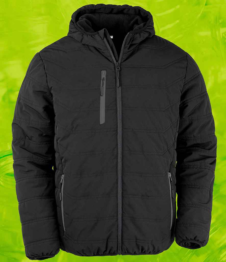 Result Recycled Compass Padded Winter Jacket - Black/Black