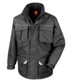 Result Work-Guard Sabre Long Coat - Black