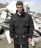 Result Work-Guard Sabre Long Coat - Black