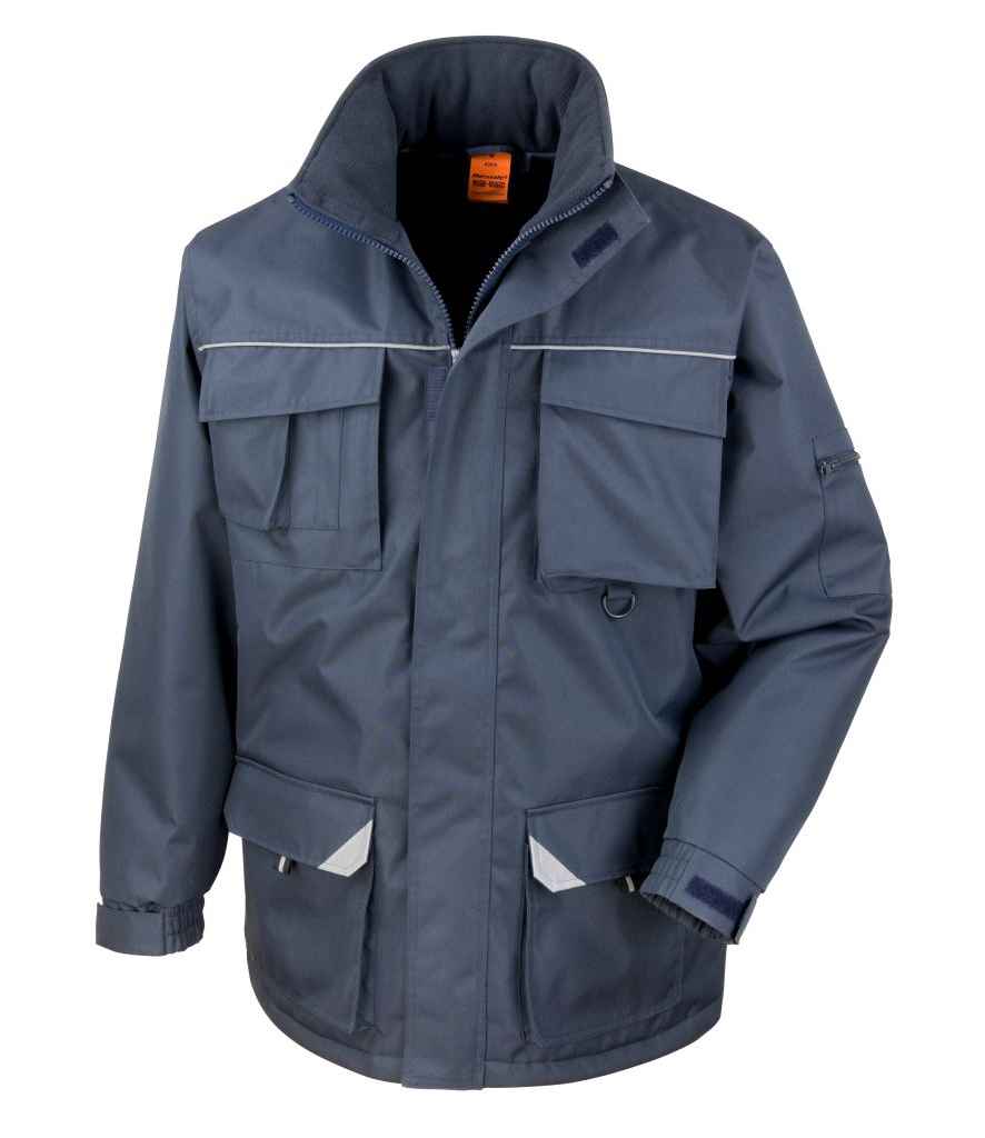 Result Work-Guard Sabre Long Coat - Navy