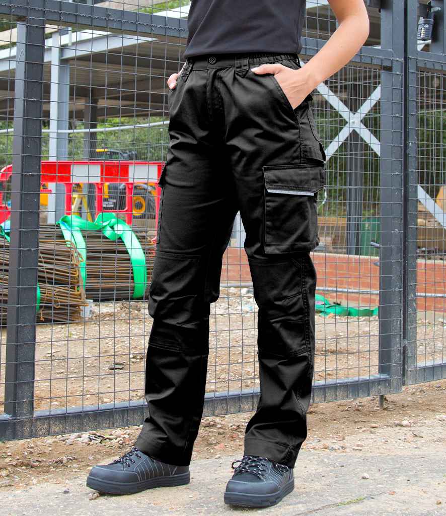 Result Work-Guard Ladies Action Trousers - Black