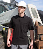 Result Work-Guard Apex Pocket Piqué Polo Shirt - Black