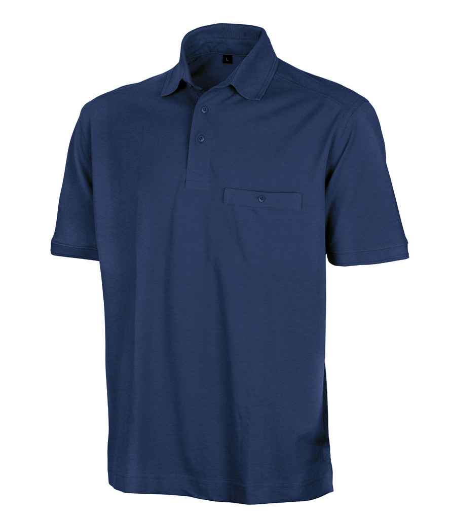 Result Work-Guard Apex Pocket Piqué Polo Shirt - Navy