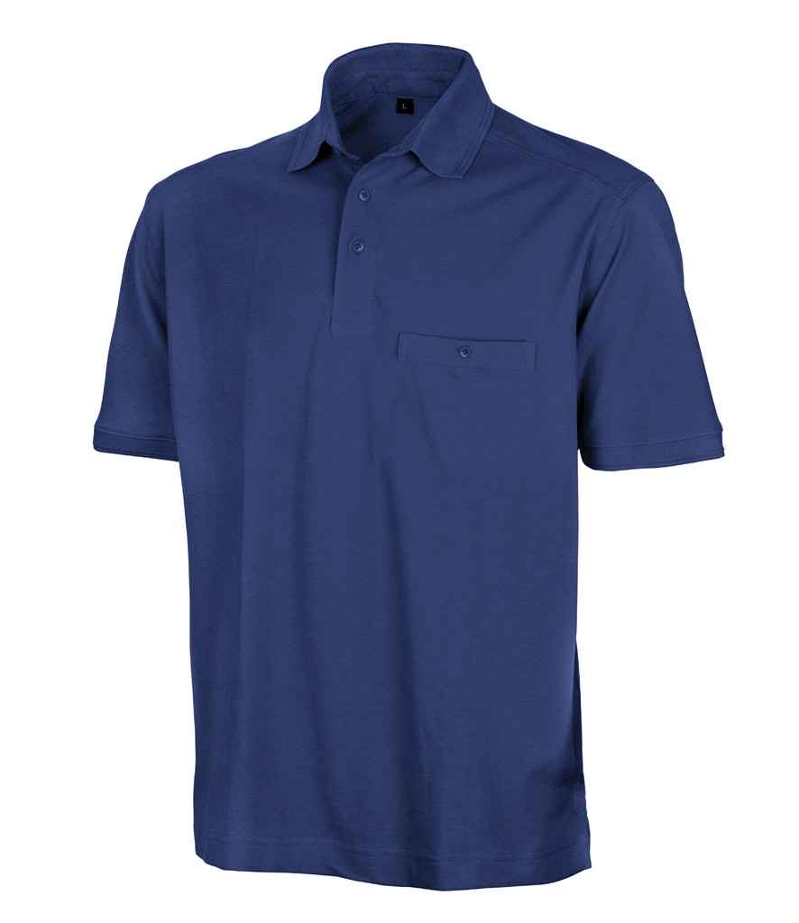 Result Work-Guard Apex Pocket Piqué Polo Shirt - Royal Blue