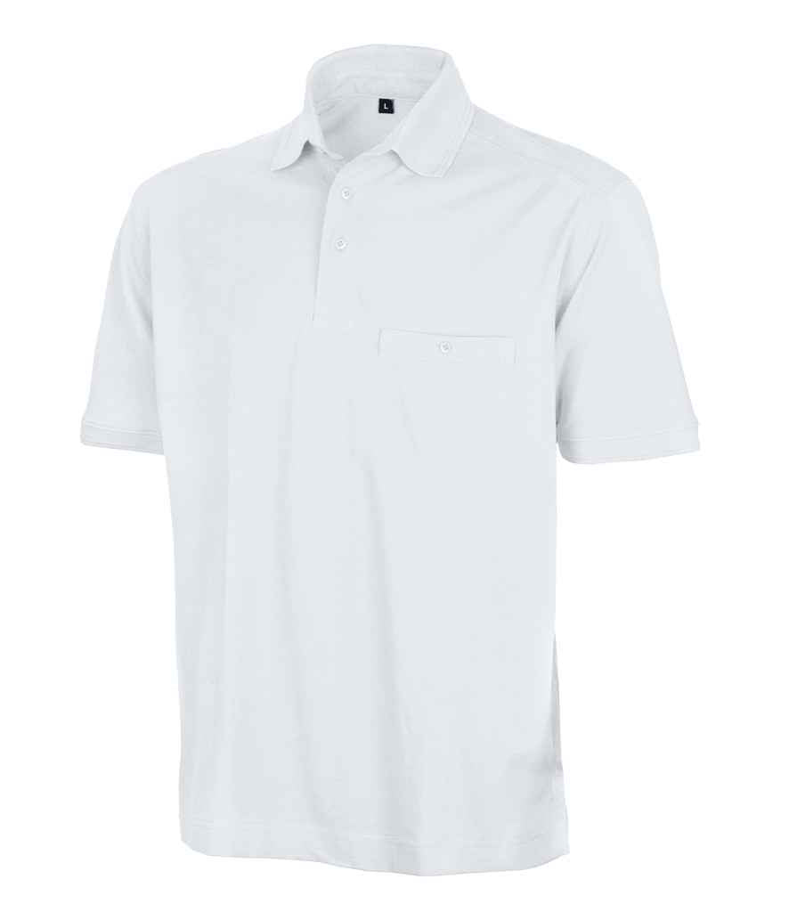 Result Work-Guard Apex Pocket Piqué Polo Shirt - White