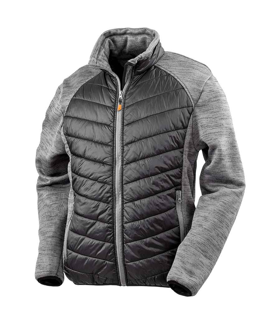 Result Work-Guard Elevator Jacket - Black/Grey Marl