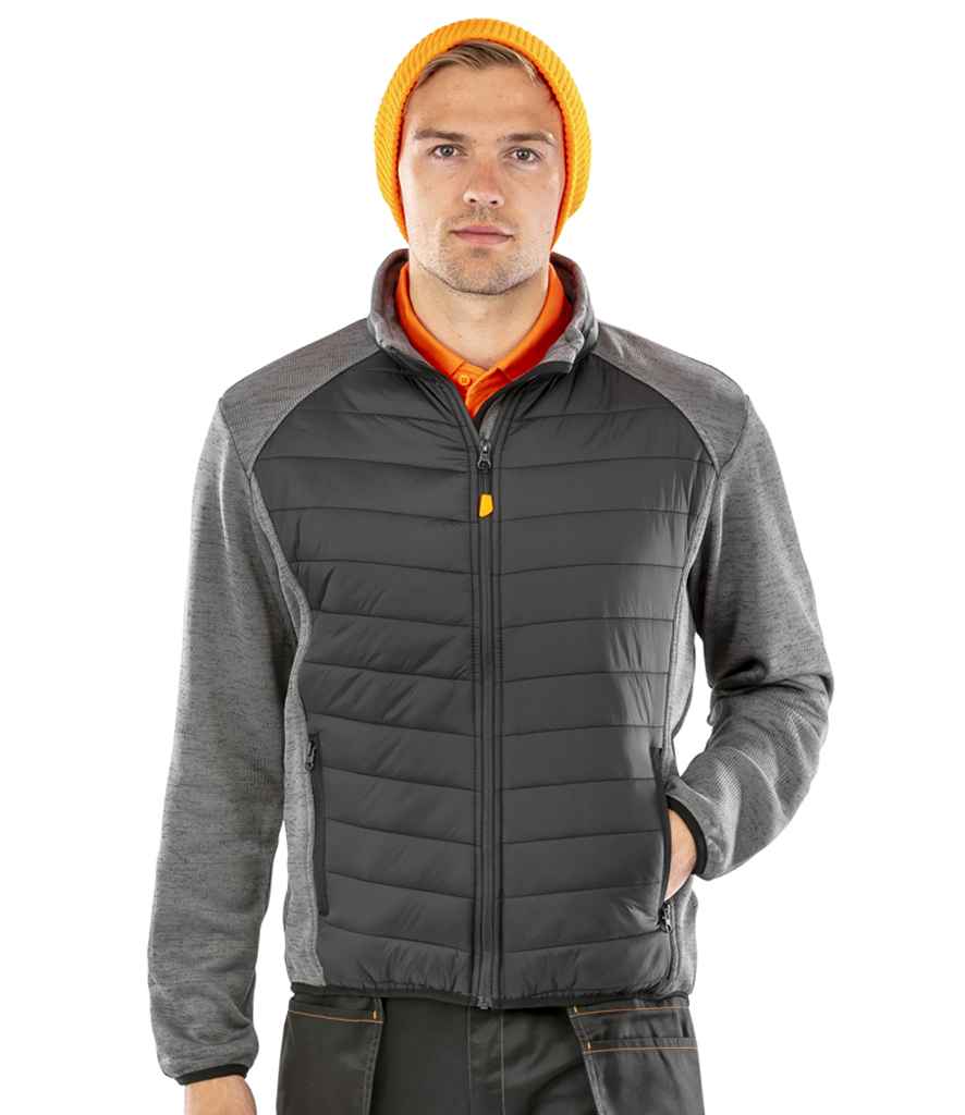 Result Work-Guard Elevator Jacket - Black/Grey Marl