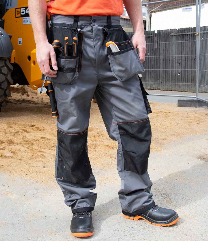 Result Work-Guard X-Over Holster Trousers - Grey/Black