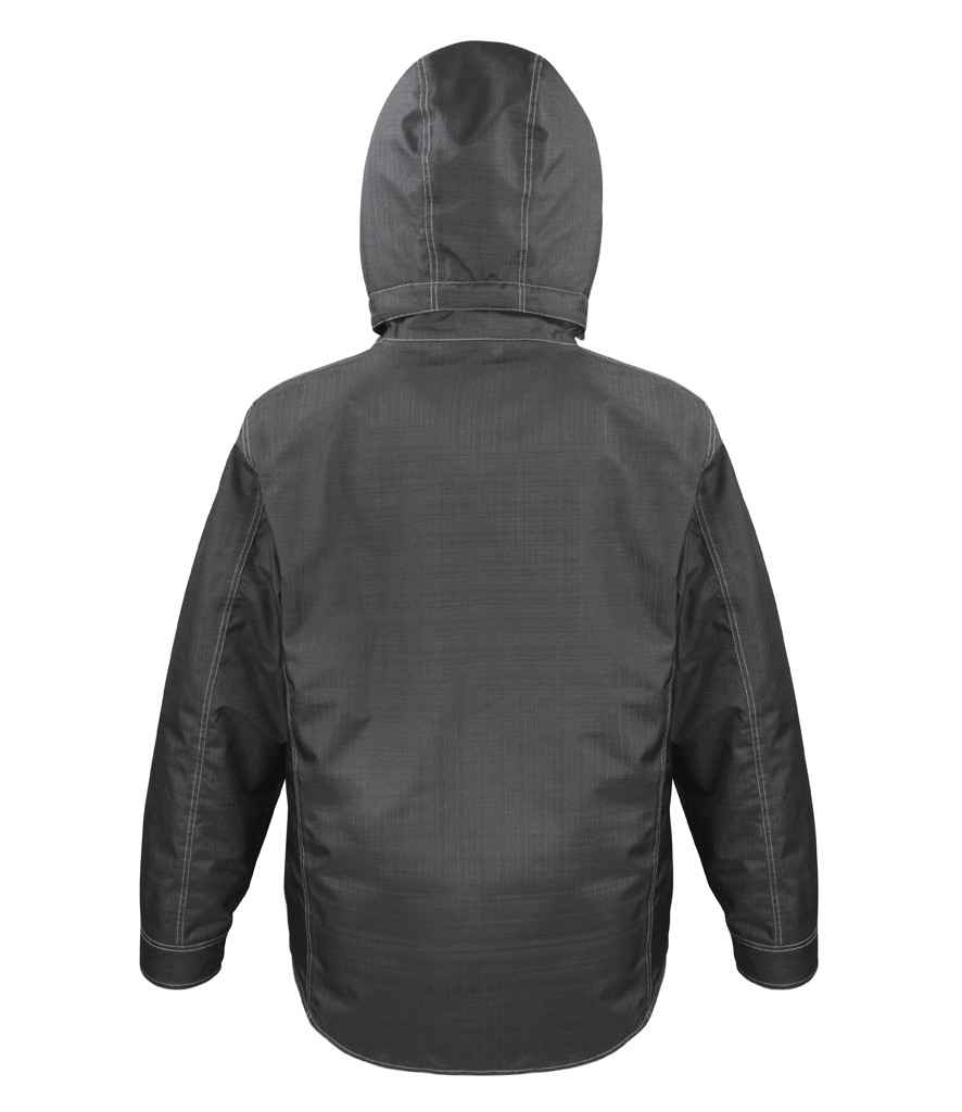 Result Work-Guard Denim Texture Rugged Jacket - Black