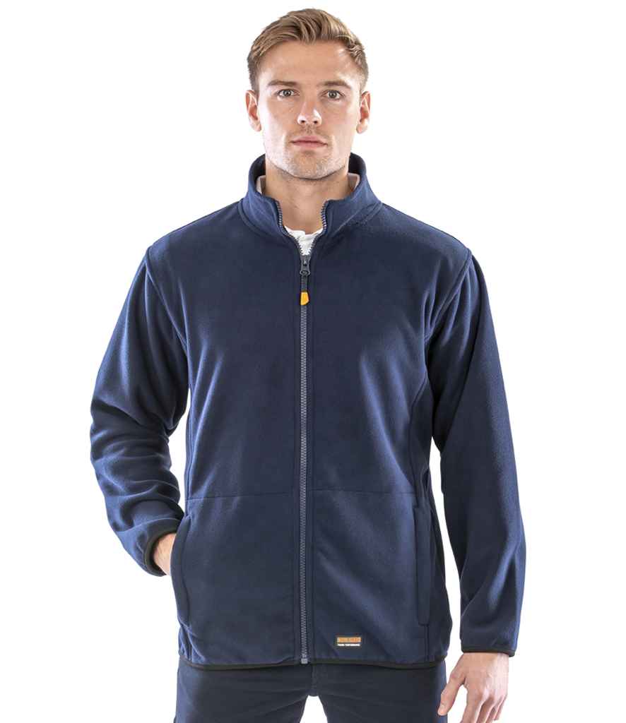 Result Work-Guard Heavy Duty Micro Fleece Jacket - Navy