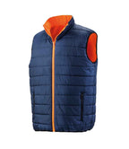 Result Safe-Guard Reversible Soft Padded Gilet - Fluorescent Orange/Navy