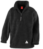 Result Kids/Youths Zip Neck Polartherm™ Fleece - Black
