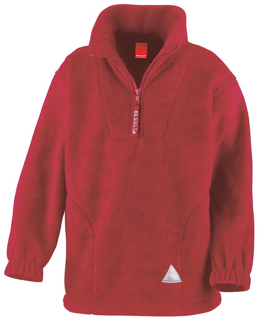 Result Kids/Youths Zip Neck Polartherm™ Fleece - Red