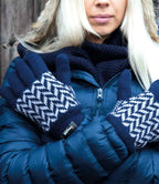 Result Pattern Thinsulate™ Gloves - Navy/Grey