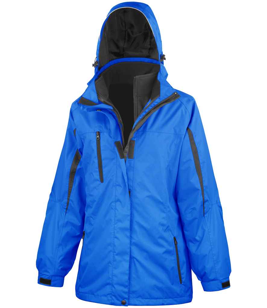 Result Ladies Journey 3-in-1 Jacket with Soft Shell Inner - Royal Blue/Black