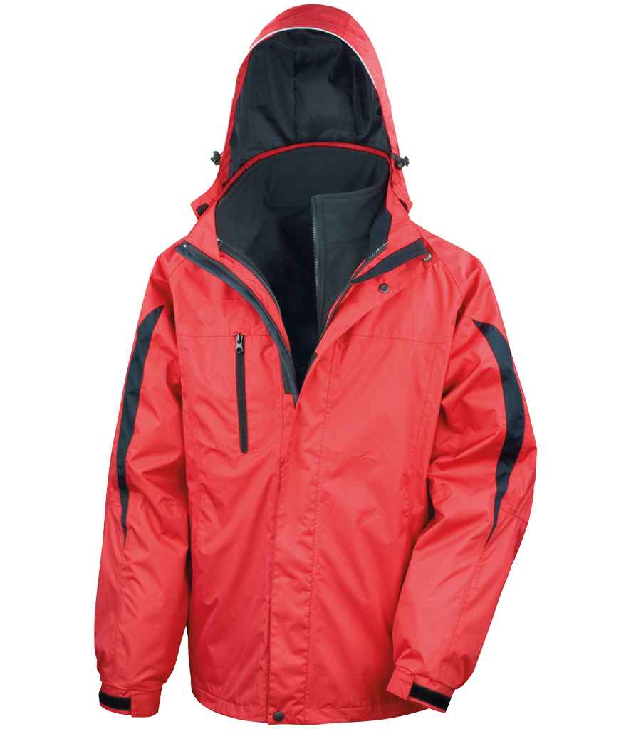 Result Journey 3-in-1 Jacket with Soft Shell Inner - Red/Black