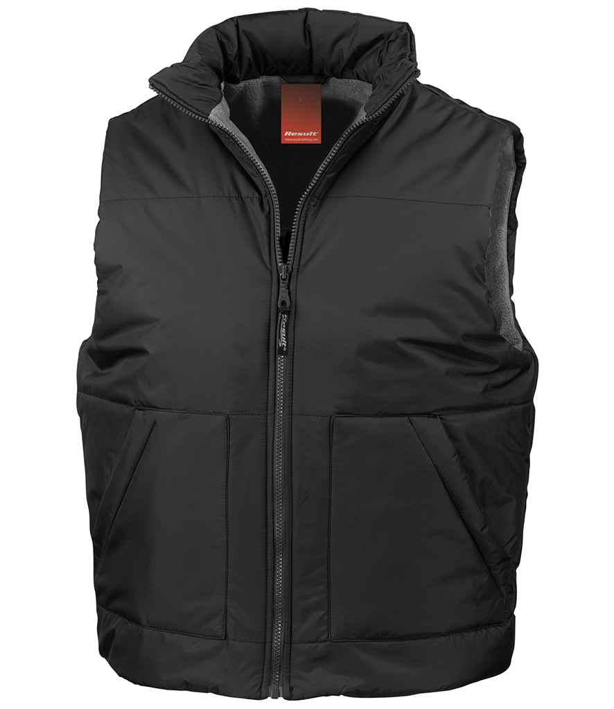 Result Fleece Lined Bodywarmer - Black