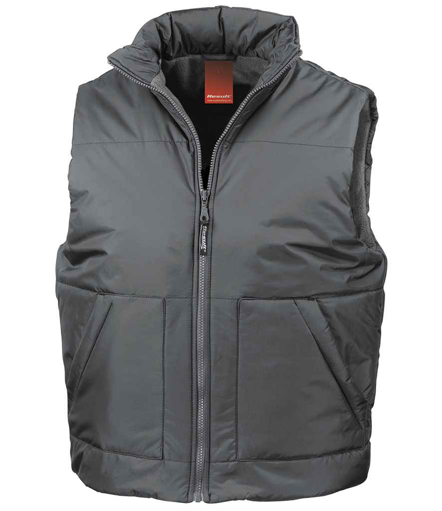 Result Fleece Lined Bodywarmer - Dark Grey