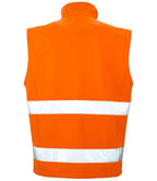 Result Safe-Guard Printable Safety Soft Shell Gilet - Fluorescent Orange/Black