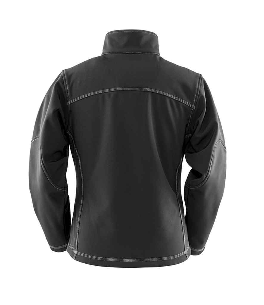 Result Work-Guard Ladies Treble Stitch Soft Shell Jacket - Black