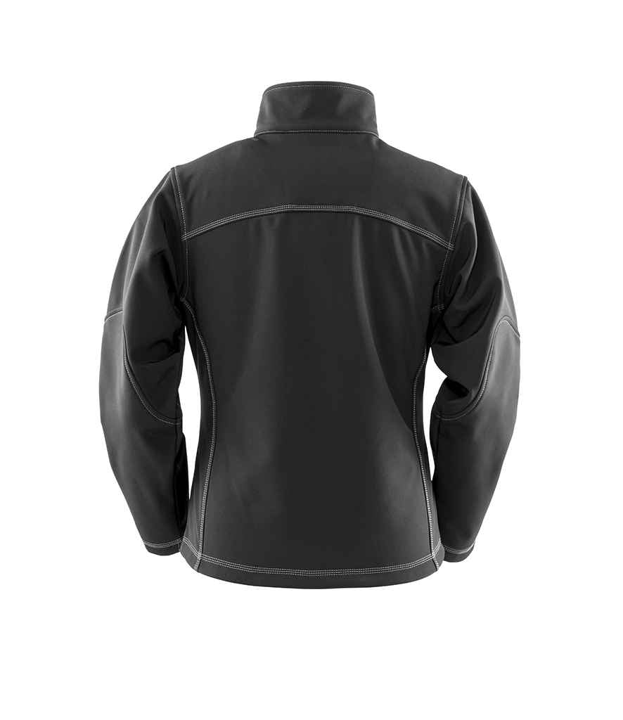 Result Work-Guard Treble Stitch Soft Shell Jacket - Black