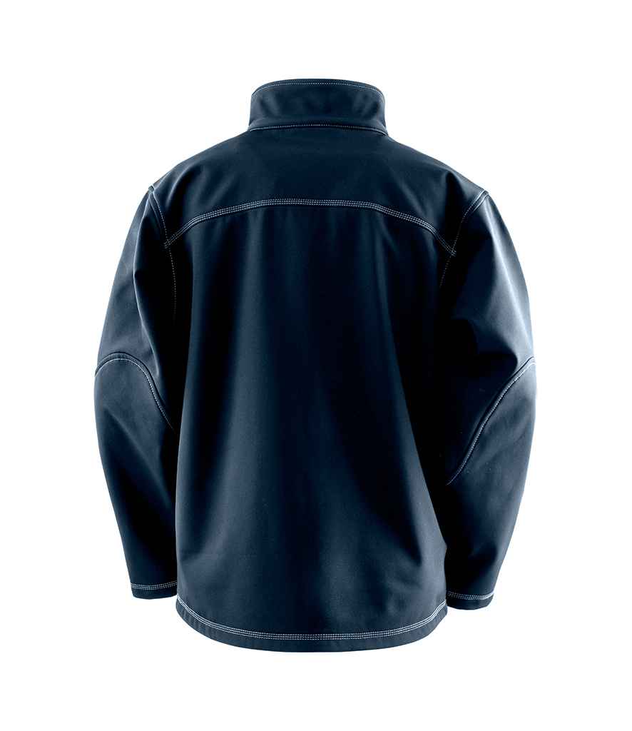 Result Work-Guard Treble Stitch Soft Shell Jacket - Navy
