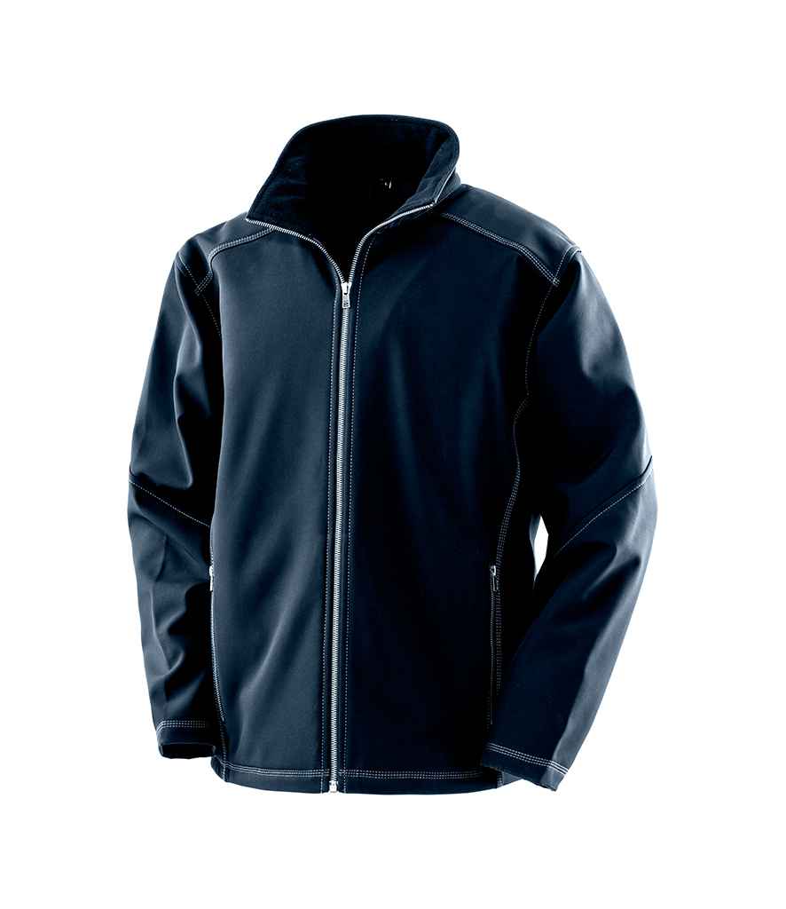 Result Work-Guard Treble Stitch Soft Shell Jacket - Navy