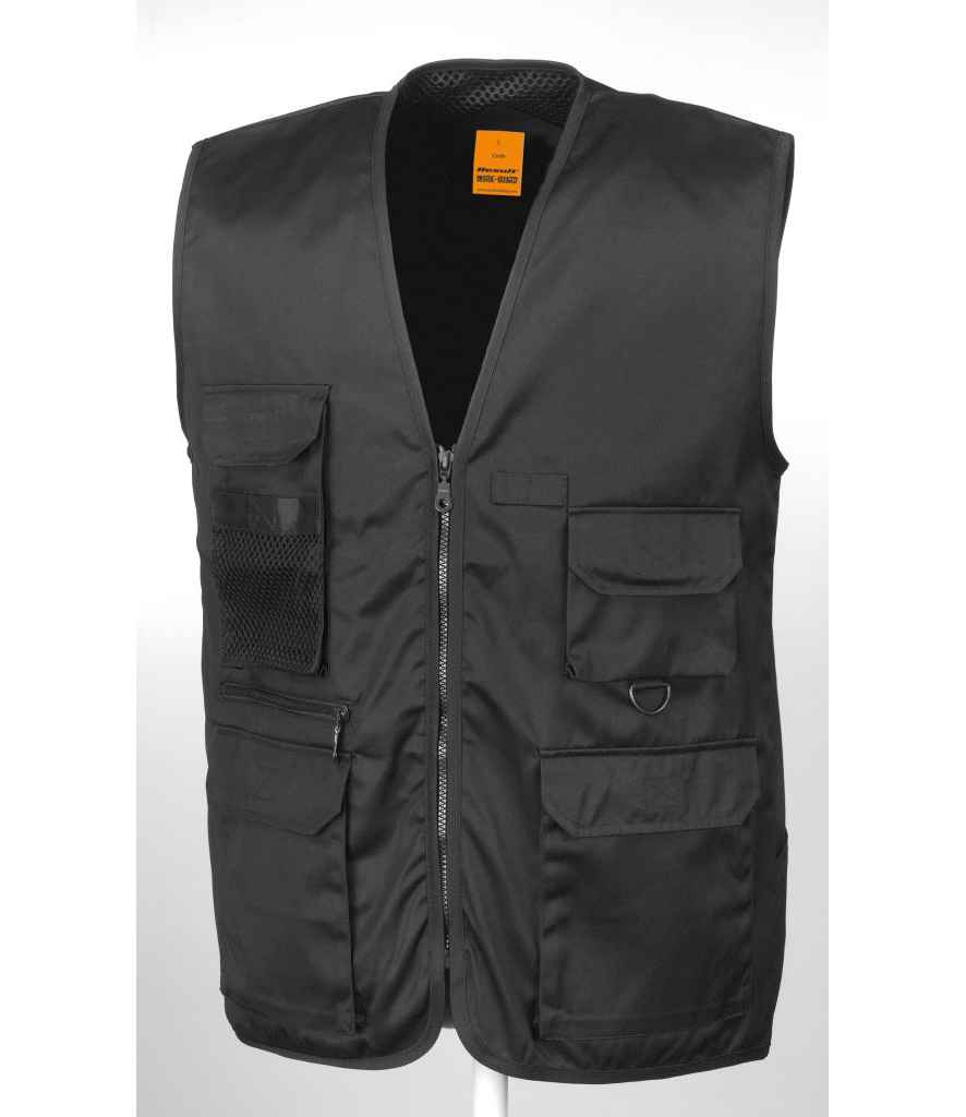 Result Work-Guard Safari Waistcoat - Black